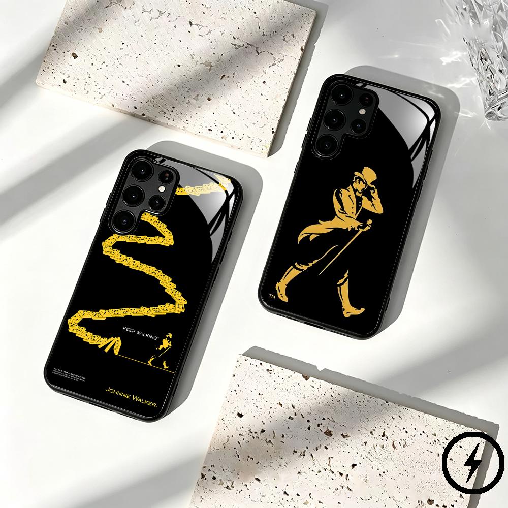 Phone Cases Brand - เคสโทรศัพท์ลายวิสกี้แบรนด์จอห์นนี่ วอล์กเกอร์ สำหรับ Samsung S26 S25