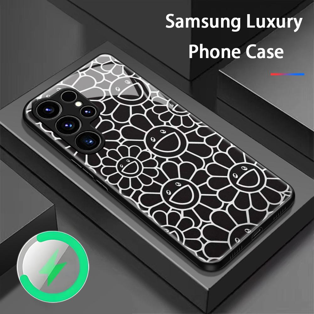Phone Cases Galaxy S25 - เคสโทรศัพท์ลายภาพวาดดอกทานตะวันญี่ปุ่น M-Murakami สำหรับ Samsung S26 S25