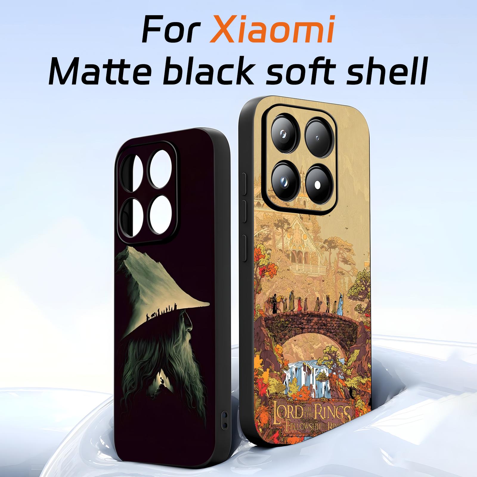 Phone Cases Black - ภาพยนตร์คลาสสิกลอร์ดออฟเดอะริงส์เคสโทรศัพท์สำหรับเสี่ยวมี่ 17 15 14 13 12