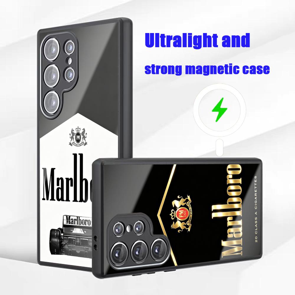 Phone Cases Brand - เคสโทรศัพท์ลายบุหรี่ยี่ห้อ M-MarlboroES สำหรับ Samsung S26 S25