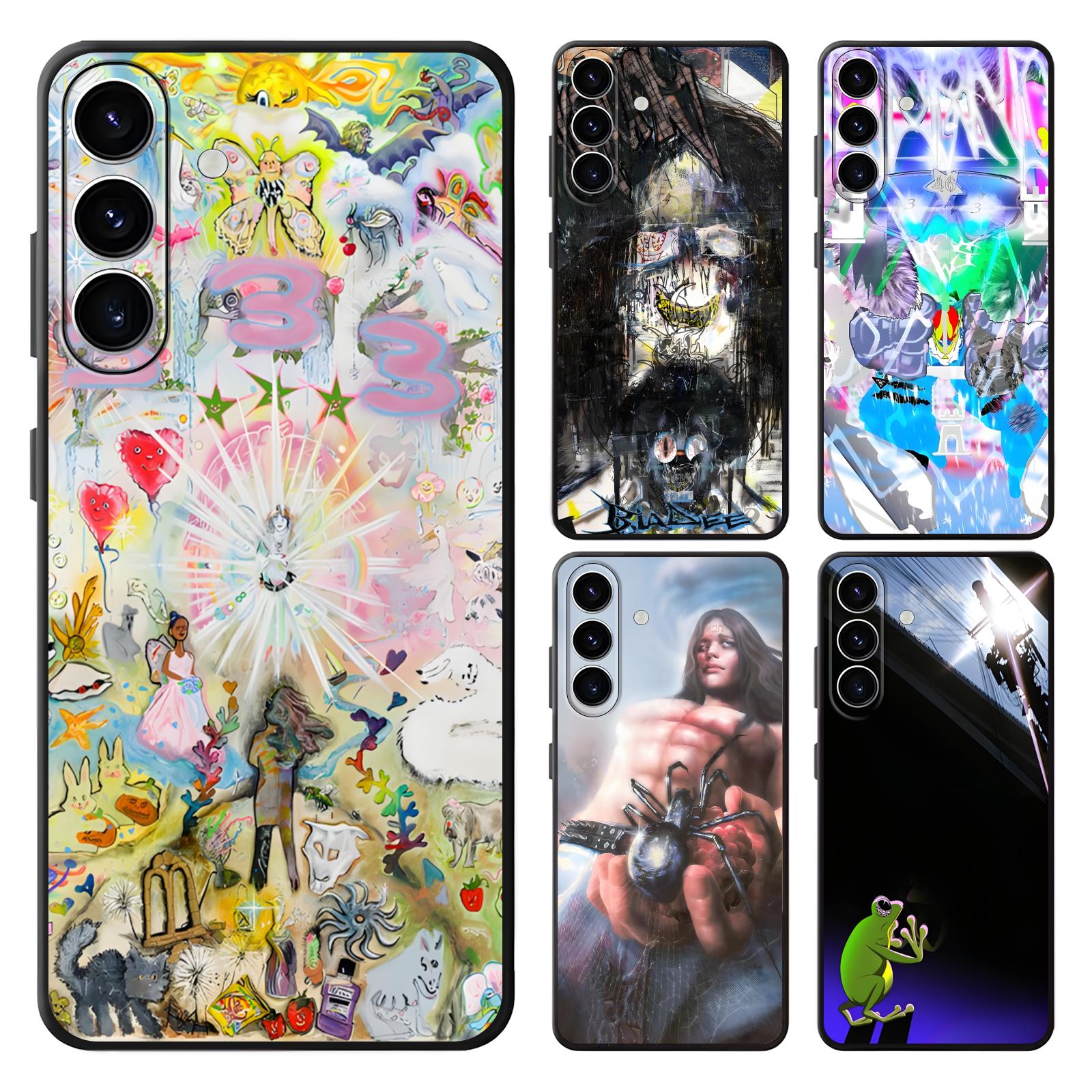 Phone Cases Black - อัลบั้มเพลง B-Bladee 333 เคสโทรศัพท์สำหรับซัมซุง A57 A56