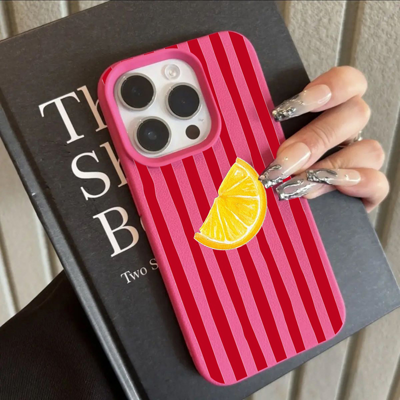 Phone Cases Protective - เคสโทรศัพท์ซิลิโคน TPU ลายเลมอนแฟชั่น สำหรับ iPhone 17