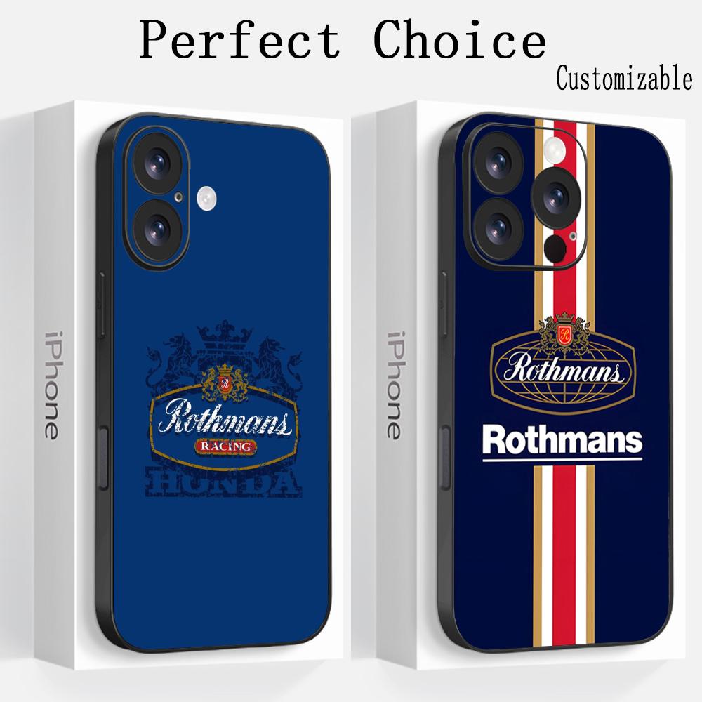 Phone Cases Brand - เคสโทรศัพท์ลายบุหรี่แบรนด์ R-Rothmans สำหรับ iPhone18171615141312 X XR