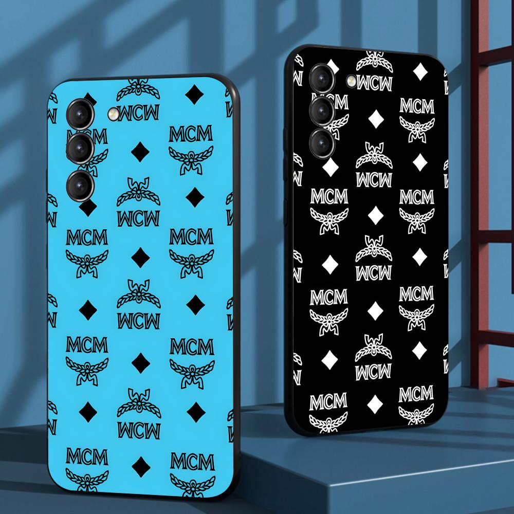 Phone Cases Brand - เคสโทรศัพท์แบรนด์หรู M-mcm สุดฮิต สำหรับ Samsung Galaxy