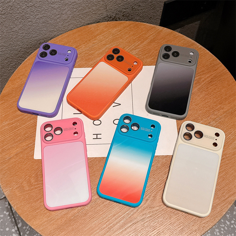 Phone Cases Protective - เคสโทรศัพท์ไล่เฉดสีลูกกวาดสุดหรู สำหรับ iPhone 17 16 15