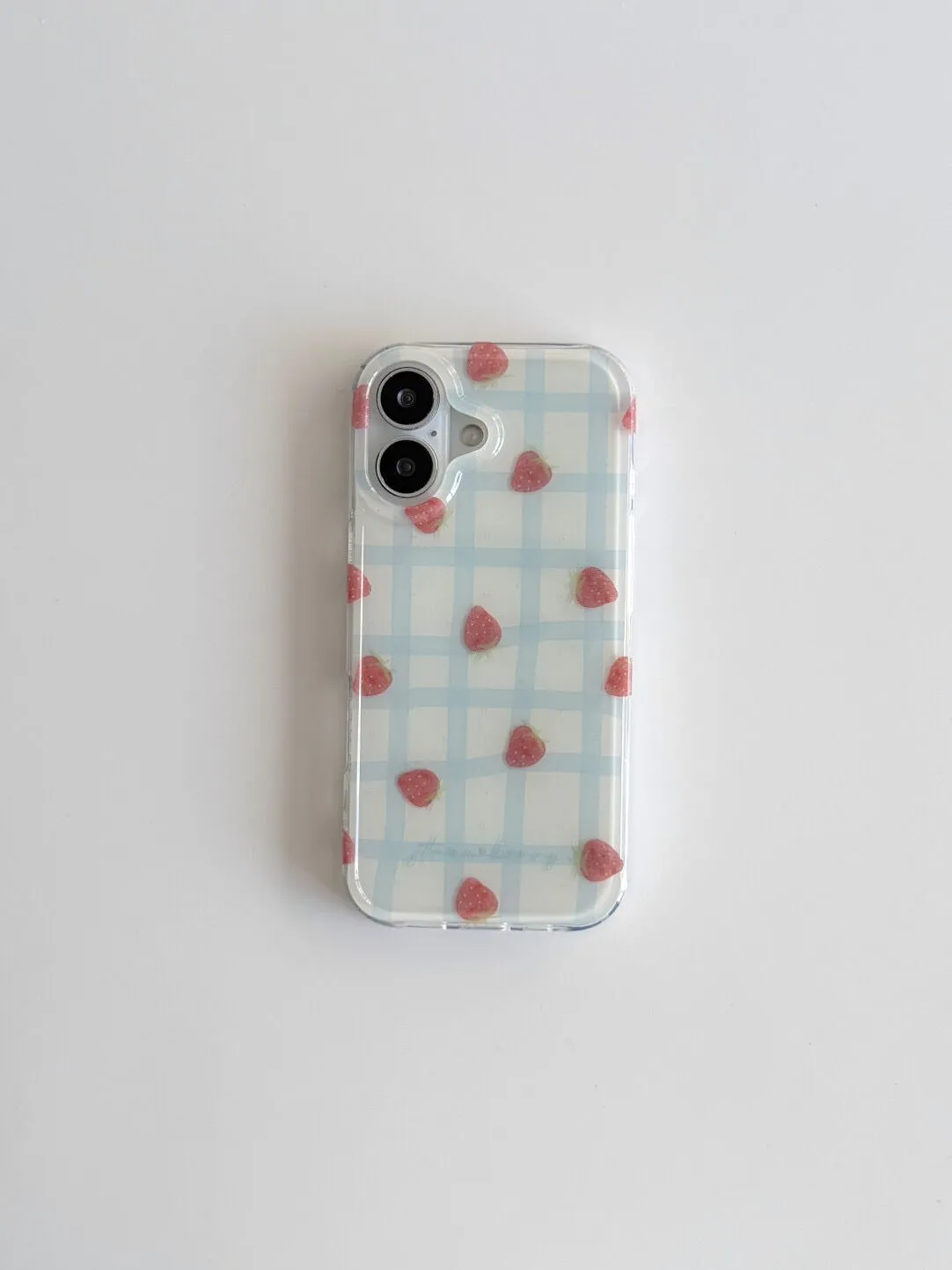 Phone Cases Blue - เคสโทรศัพท์ลายตารางสีฟ้าสดใส ดีไซน์หรูหรา สำหรับ iPhone 17 AIR