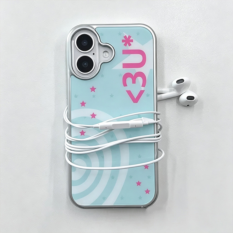 Phone Cases Blue - เคสโทรศัพท์ Y2K Creative Sweet Cool Mint