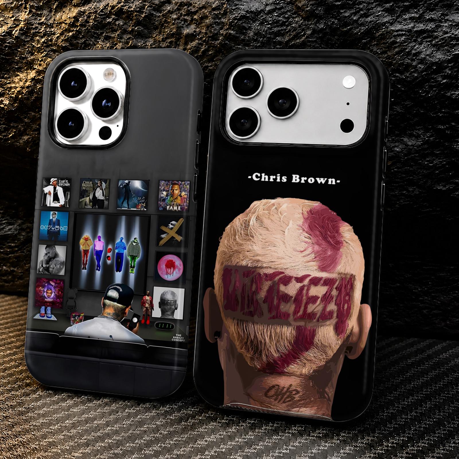 Phone Cases Protective - เคสโทรศัพท์ Rap C-Chris B-Brown สำหรับ iPhone