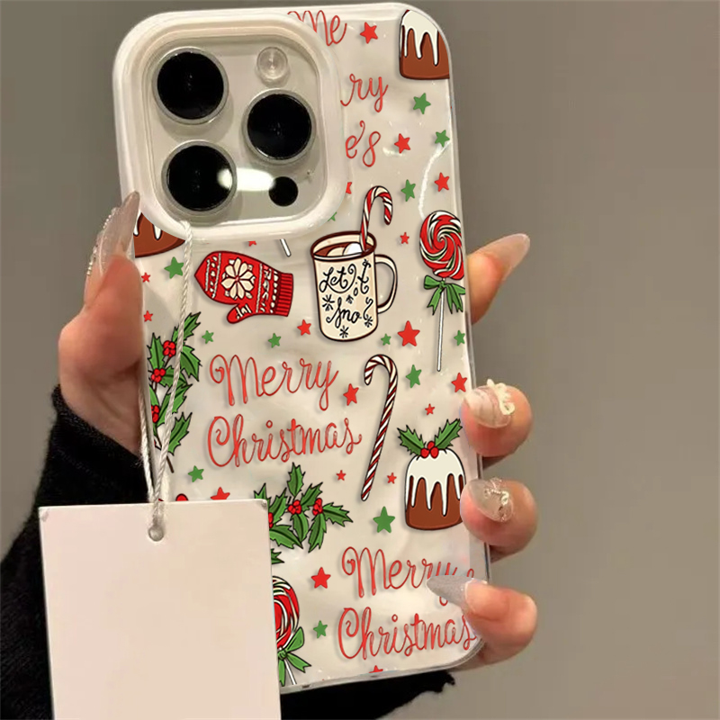 Phone Cases Cute Iphone 14 - เคสโทรศัพท์ลายคริสต์มาสสุดน่ารักสำหรับ iPhone 17 16 15 14