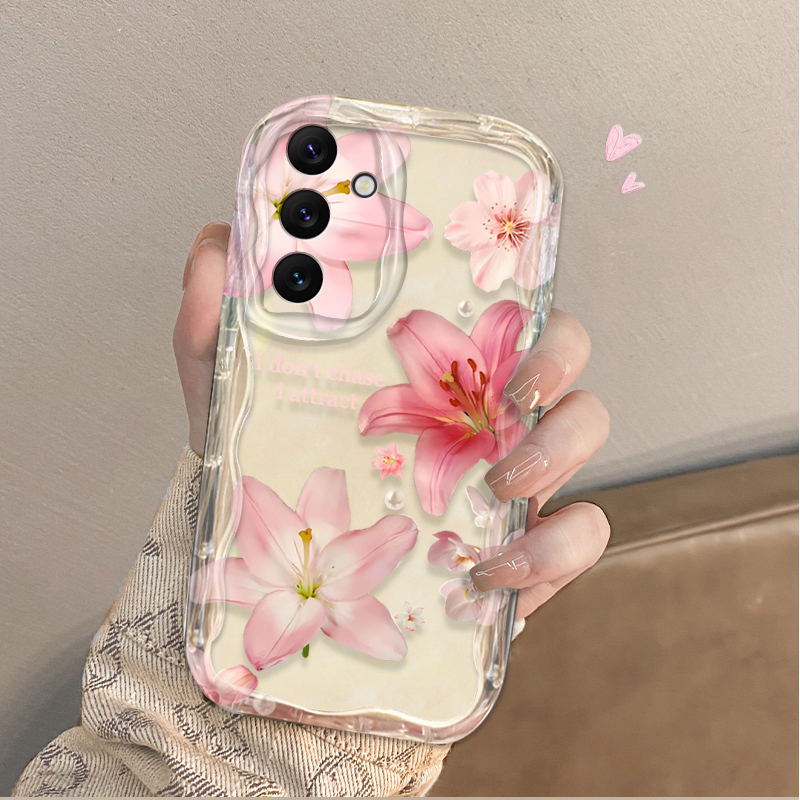 เคสโทรศัพท์ลายดอกลิลลี่สีชมพูส - Phone Cases A14 Samsung บทวิจารณ์และราคา