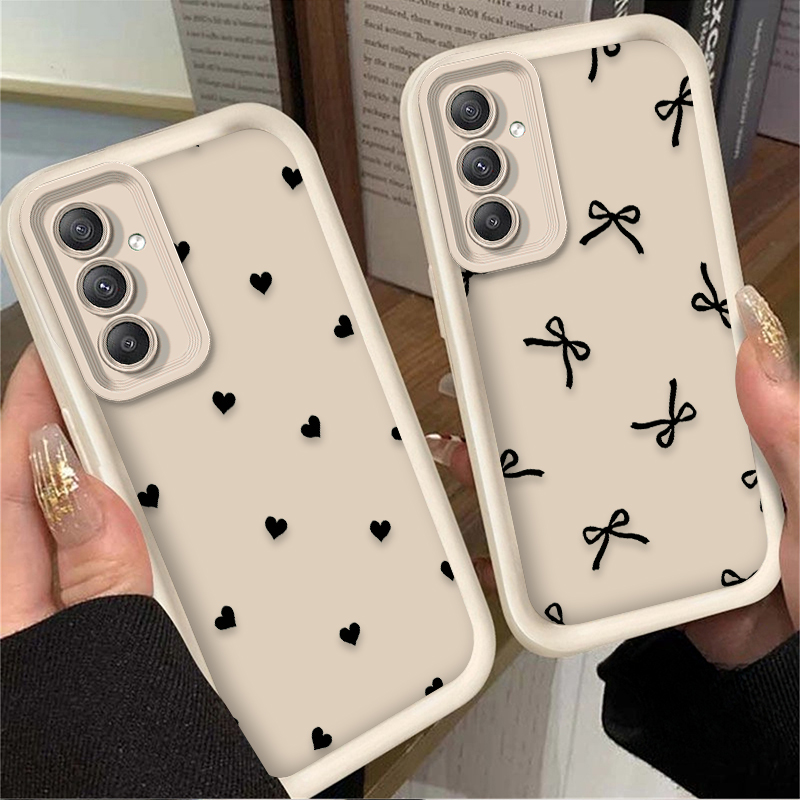 เคสลายโบว์รูปหัวใจสีดำสำหรับ S - Phone Cases A14 Samsung บทวิจารณ์และราคา
