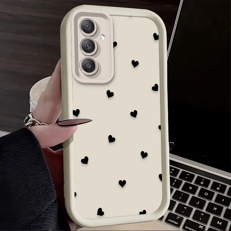 เคสลายโบว์รูปหัวใจสีดำสำหรับ S - Phone Cases A14 Samsung บทวิจารณ์และราคา