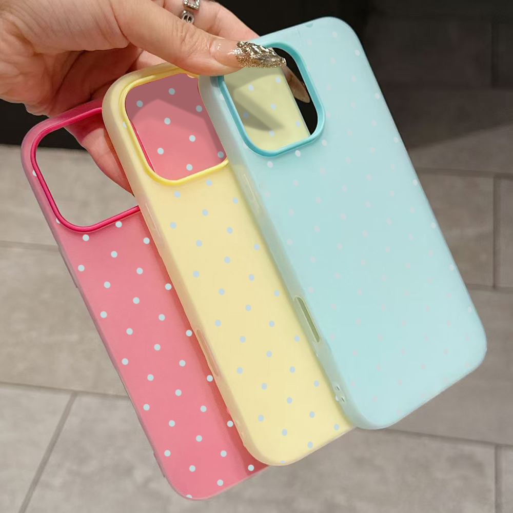 เคสโทรศัพท์ลายจุดสีฟ้าอ่อนน่าร - Phone Cases Blue บทวิจารณ์และราคา