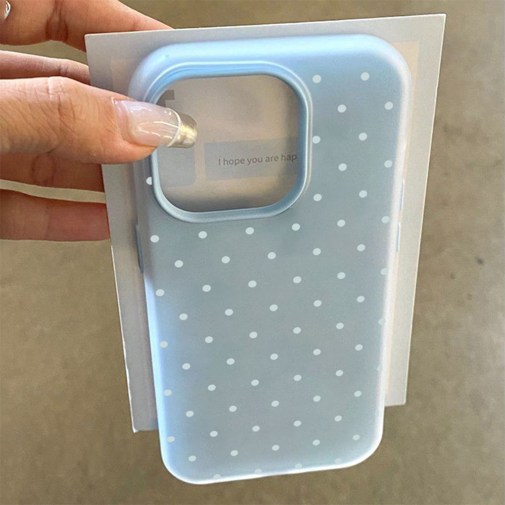 เคสโทรศัพท์ลายจุดสีฟ้าอ่อนน่าร - Phone Cases Blue บทวิจารณ์และราคา