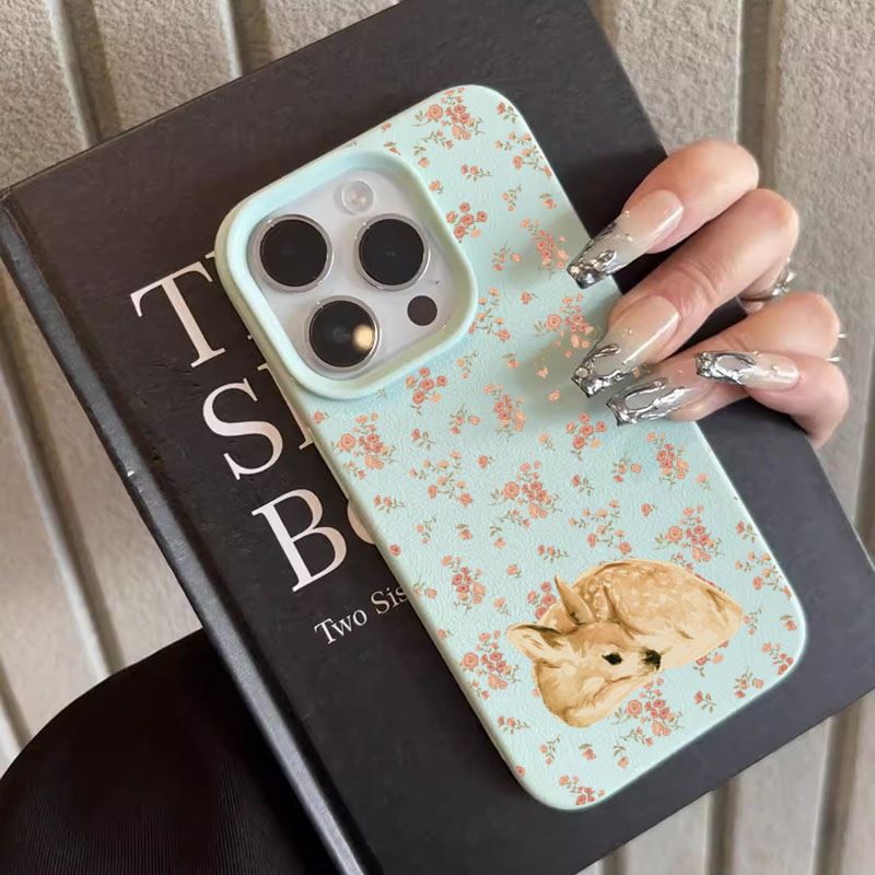 เคสโทรศัพท์ลายกวางน่ารัก ลายดอ - Phone Cases Cute Iphone 14 บทวิจารณ์และราคา