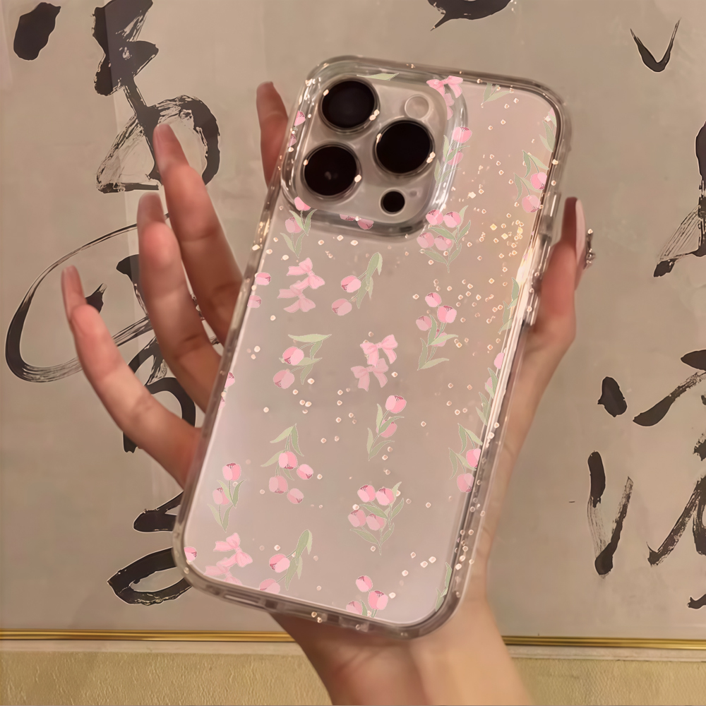 เคสโทรศัพท์ใสลายดอกไม้สีน้ำเงิ - Phone Cases Blue บทวิจารณ์และราคา
