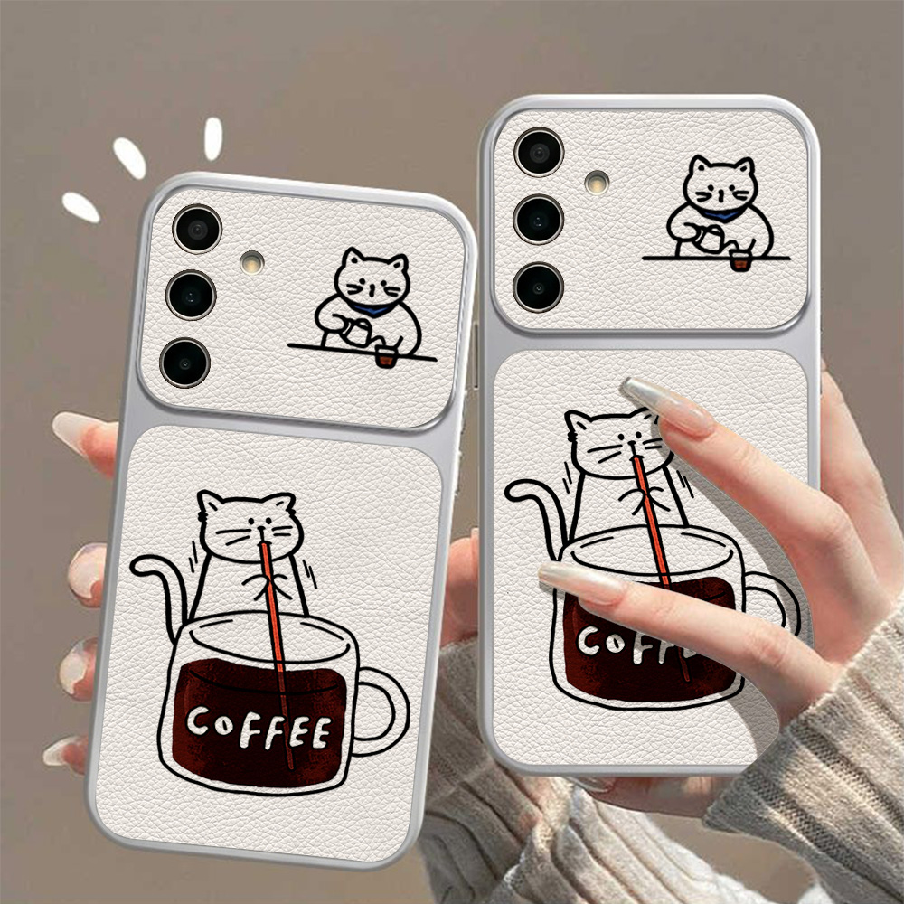 เคสโทรศัพท์ลายแมวน่ารักสีน้ำตา - Phone Cases A14 Samsung บทวิจารณ์และราคา
