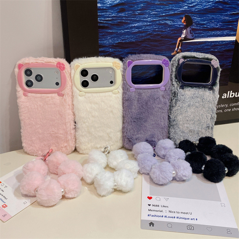 เคสโทรศัพท์ขนเฟอร์สีพื้นสุดหรู - Phone Cases Protective บทวิจารณ์และราคา