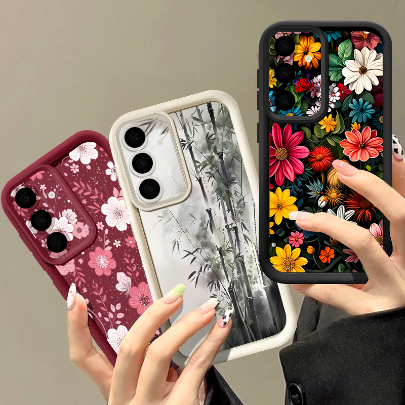 เคสลายดอกไม้สีสันสดใสสำหรับซัม - Phone Cases A14 Samsung บทวิจารณ์และราคา