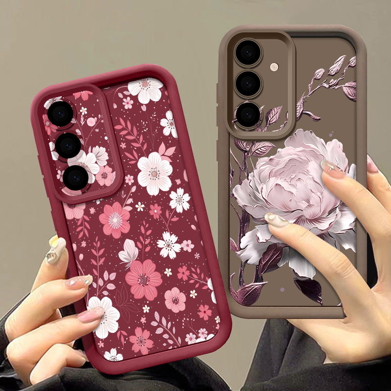 เคสลายดอกไม้สีสันสดใสสำหรับซัม - Phone Cases A14 Samsung บทวิจารณ์และราคา