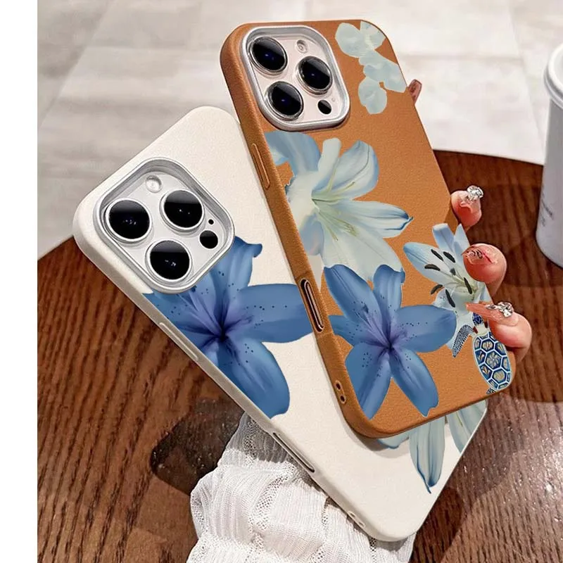 เคสโทรศัพท์ลายดอกลิลลี่สีน้ำเง - Phone Cases Blue บทวิจารณ์และราคา