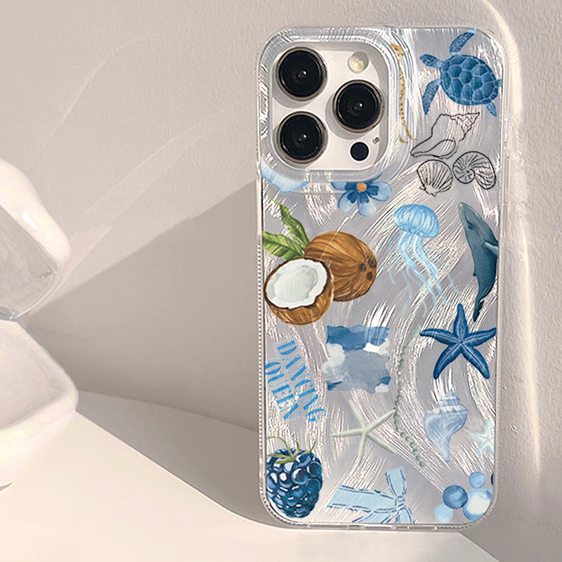 บลูโอเชี่ยนบีชเคสโทรศัพท์กันกร - Phone Cases Blue บทวิจารณ์และราคา