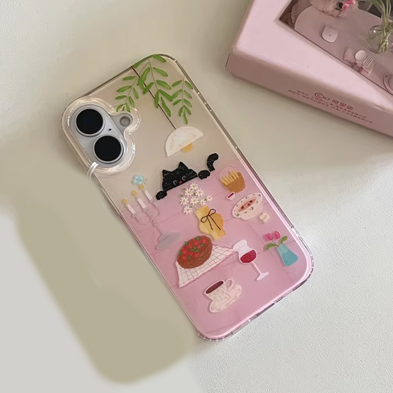 เคสโทรศัพท์ลายการ์ตูนแมวดำน่าร - Phone Cases For Girls บทวิจารณ์และราคา