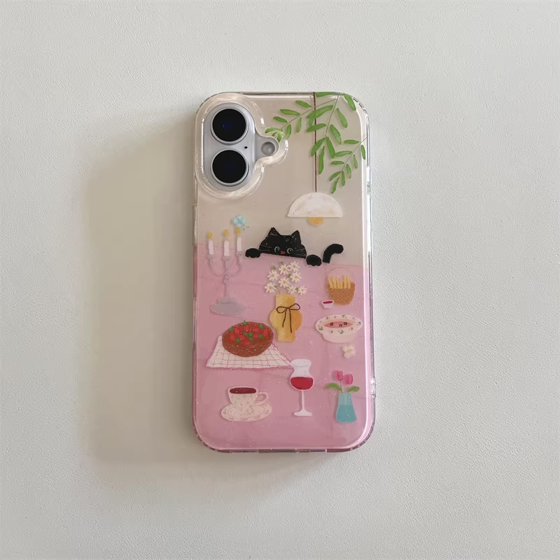 เคสโทรศัพท์ลายการ์ตูนแมวดำน่าร - Phone Cases For Girls บทวิจารณ์และราคา