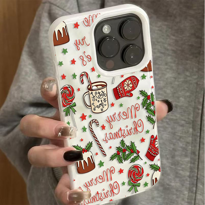 เคสโทรศัพท์ลายคริสต์มาสสุดน่าร - Phone Cases Cute Iphone 14 บทวิจารณ์และราคา