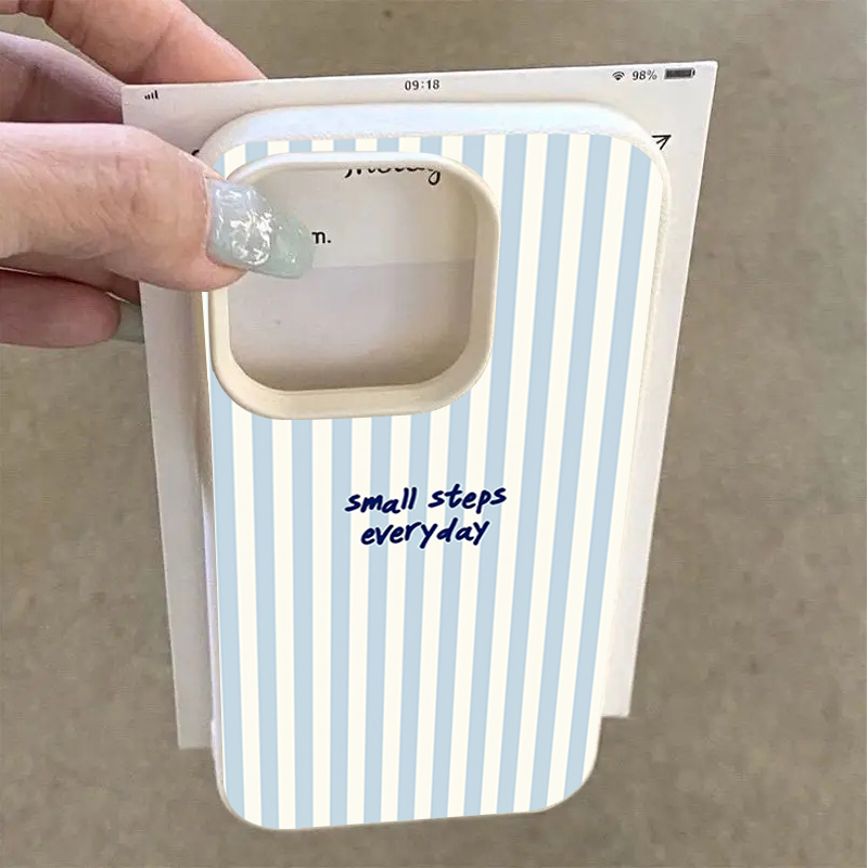 เคสลายทางสีฟ้าขาวสไตล์อังกฤษ ส - Phone Cases Blue บทวิจารณ์และราคา