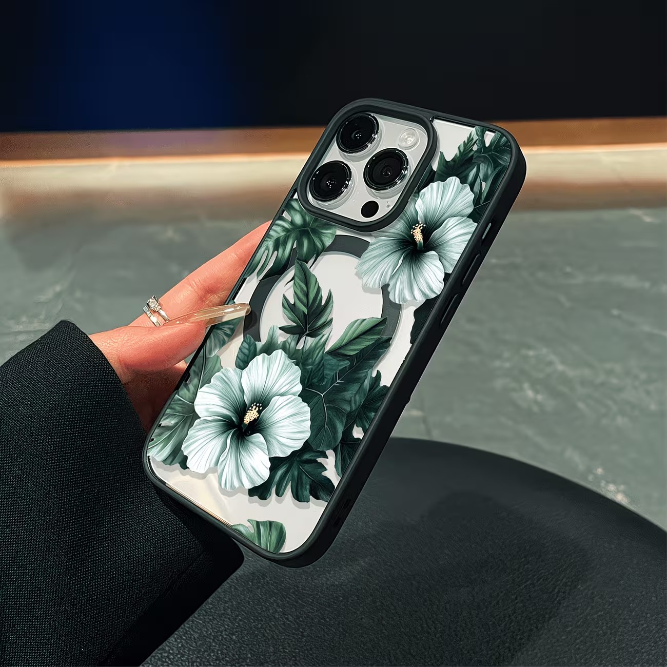 เคสโทรศัพท์ลายดอกไม้สีเขียวสำห - Phone Cases Protective บทวิจารณ์และราคา