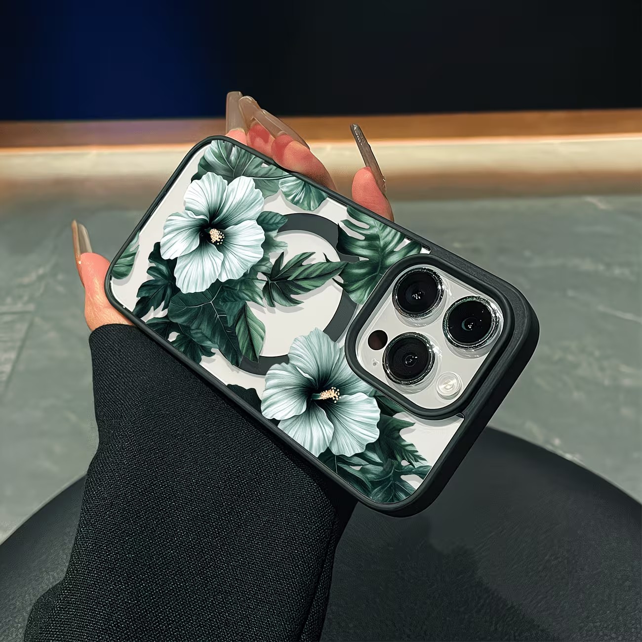 เคสโทรศัพท์ลายดอกไม้สีเขียวสำห - Phone Cases Protective บทวิจารณ์และราคา