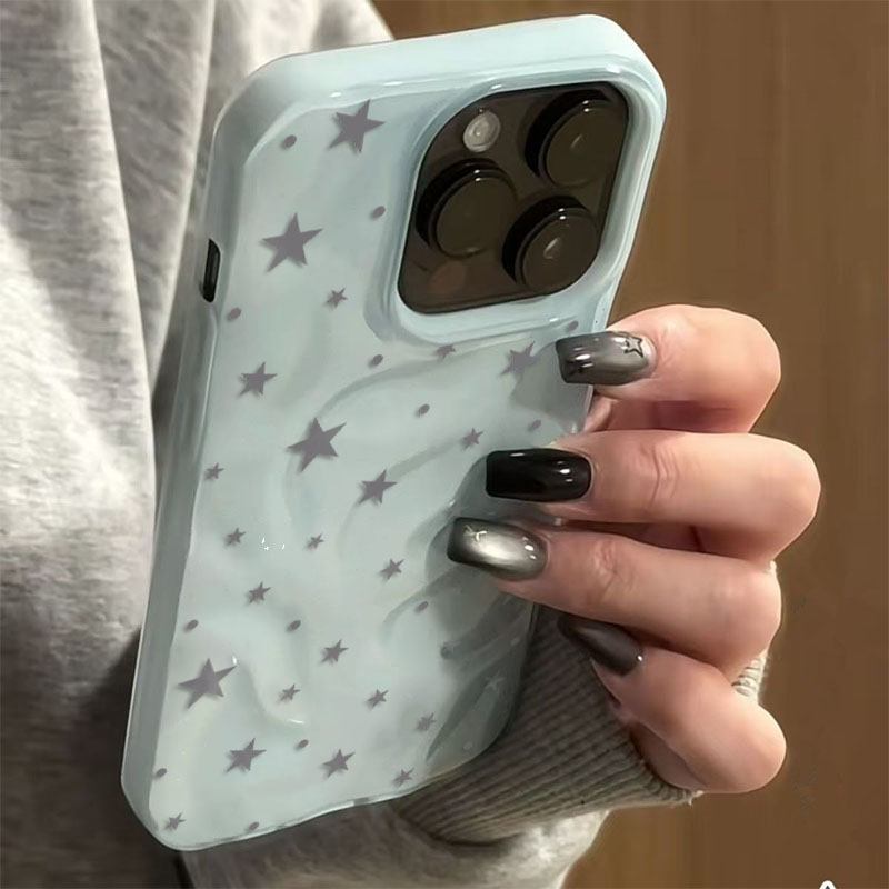 Minimalistสีเทา-สีฟ้าStar Wave - Phone Cases Blue บทวิจารณ์และราคา