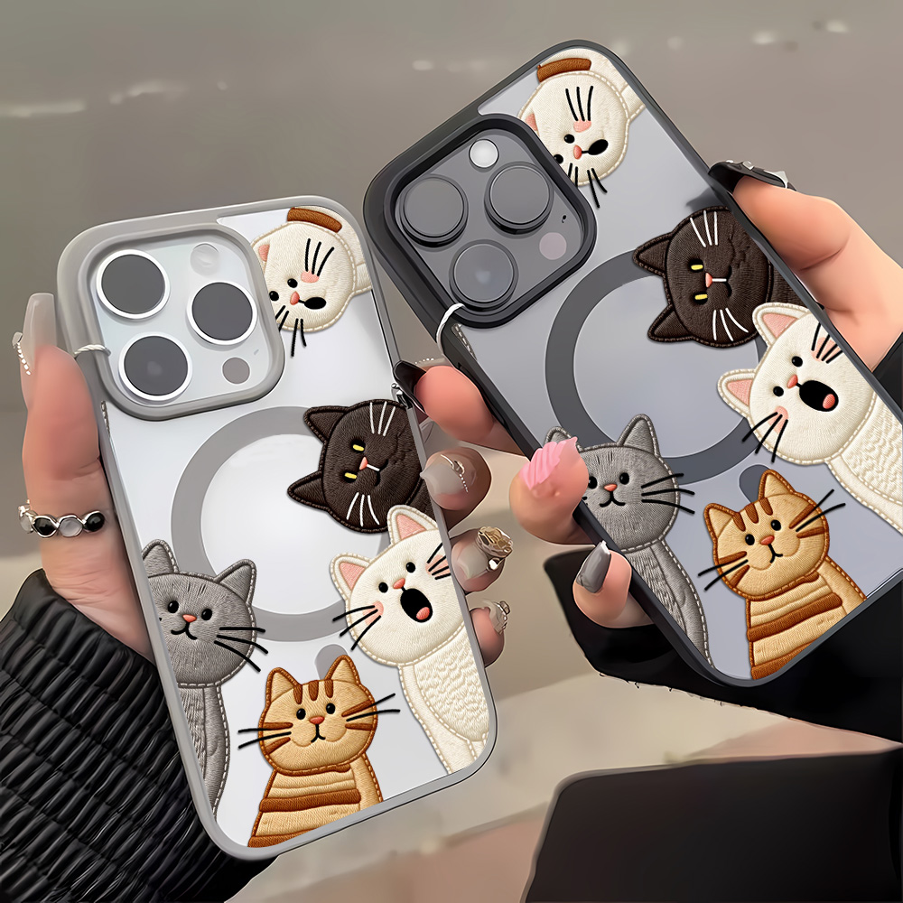 เคสโทรศัพท์ลายปักแมวน่ารัก สำห - Phone Cases Cute Iphone 14 บทวิจารณ์และราคา
